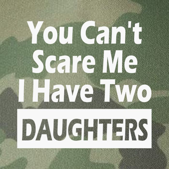 You CanT Scare Me I Have Two Daughters Legacy Tie Dye Trucker Hat