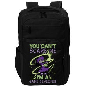 You CanT Scare Me IM A Game Developer Witch Casting Puns Gift Impact Tech Backpack