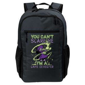 You CanT Scare Me IM A Game Developer Witch Casting Puns Gift Daily Commute Backpack