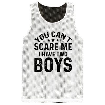 You Can't Scare Me, I Have Two Boy Mesh Reversible Basketball Jersey Tank