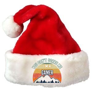 You CanT Scare Me IM A Gamer Funny Gift Premium Christmas Santa Hat