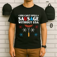 You CanT Spell Sausage Without Usa 4th Of July T-Shirt