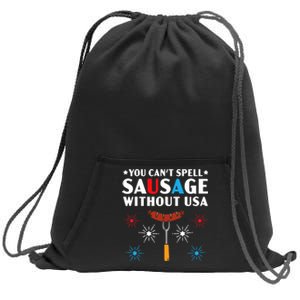 You CanT Spell Sausage Without Usa 4th Of July Sweatshirt Cinch Pack Bag