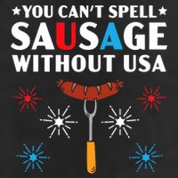 You CanT Spell Sausage Without Usa 4th Of July Adult Drive Performance Visor