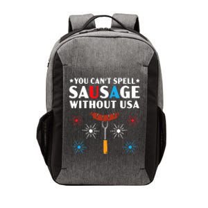 You CanT Spell Sausage Without Usa 4th Of July Vector Backpack