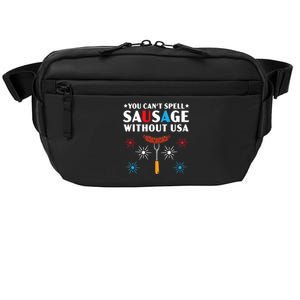 You CanT Spell Sausage Without Usa 4th Of July Crossbody Pack