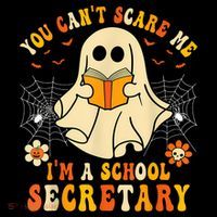 You CanT Scare Me IM A School Secretary Halloween Candy City Backpack