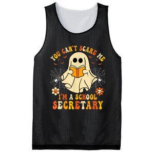 You CanT Scare Me IM A School Secretary Halloween Candy Mesh Reversible Basketball Jersey Tank