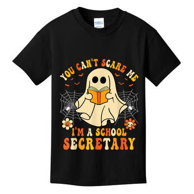 You CanT Scare Me IM A School Secretary Halloween Candy Kids T-Shirt