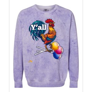 YAll Cock Suckers Colorblast Crewneck Sweatshirt