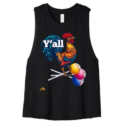 YAll Cock Suckers Women's Racerback Cropped Tank