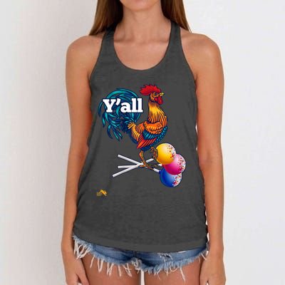 YAll Cock Suckers Women's Knotted Racerback Tank