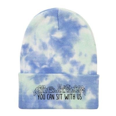 You Can Sit With U.S Jesus And Twelve Apostles Tie Dye 12in Knit Beanie