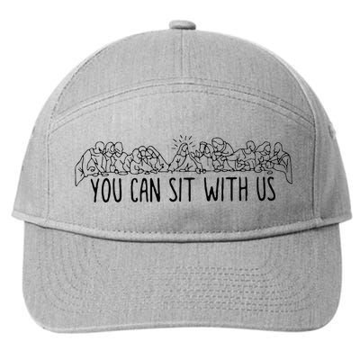 You Can Sit With U.S Jesus And Twelve Apostles 7-Panel Snapback Hat