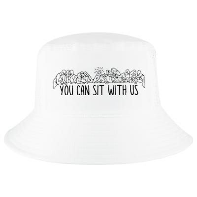 You Can Sit With U.S Jesus And Twelve Apostles Cool Comfort Performance Bucket Hat