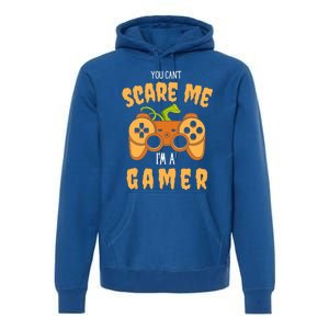 You CanT Scare Me IM A Gamer Halloween Gaming Cool Gift Premium Hoodie