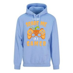 You CanT Scare Me IM A Gamer Halloween Gaming Cool Gift Unisex Surf Hoodie