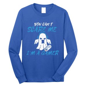 You CanT Scare Me IM A Gamer Lazy Easy Halloween Costume Cool Gift Long Sleeve Shirt