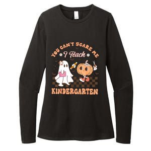 You Cant Scare Me I Teach Kindergarten Teacher Halloween Womens CVC Long Sleeve Shirt