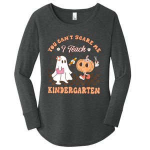 You Cant Scare Me I Teach Kindergarten Teacher Halloween Women's Perfect Tri Tunic Long Sleeve Shirt