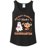 You Cant Scare Me I Teach Kindergarten Teacher Halloween Ladies Essential Tank