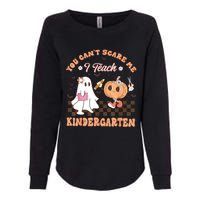 You Cant Scare Me I Teach Kindergarten Teacher Halloween Womens California Wash Sweatshirt