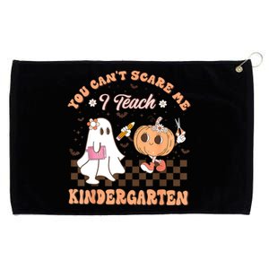 You Cant Scare Me I Teach Kindergarten Teacher Halloween Grommeted Golf Towel