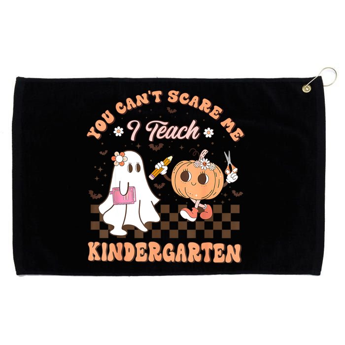 You Cant Scare Me I Teach Kindergarten Teacher Halloween Grommeted Golf Towel