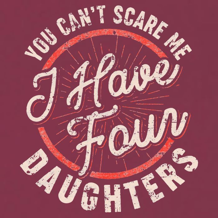 You Can't Scare Me I Have Four Daughters Funny Dad 16oz Travel Tumbler