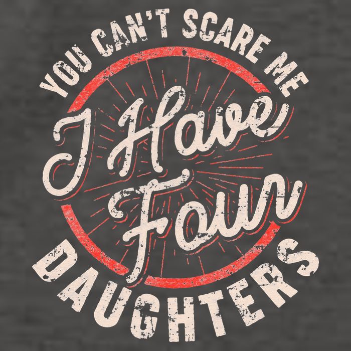 You Can't Scare Me I Have Four Daughters Funny Dad Vector Backpack