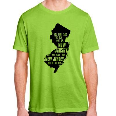 You Can Take The Guy Out Of New Jersey Usa America Guy Adult ChromaSoft Performance T-Shirt