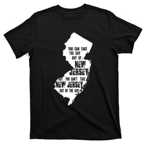 You Can Take The Guy Out Of New Jersey Usa America Guy T-Shirt