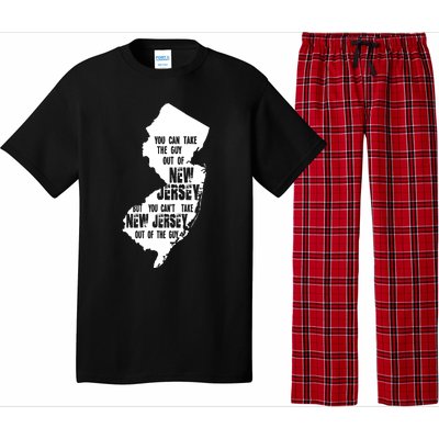 You Can Take The Guy Out Of New Jersey Usa America Guy Pajama Set