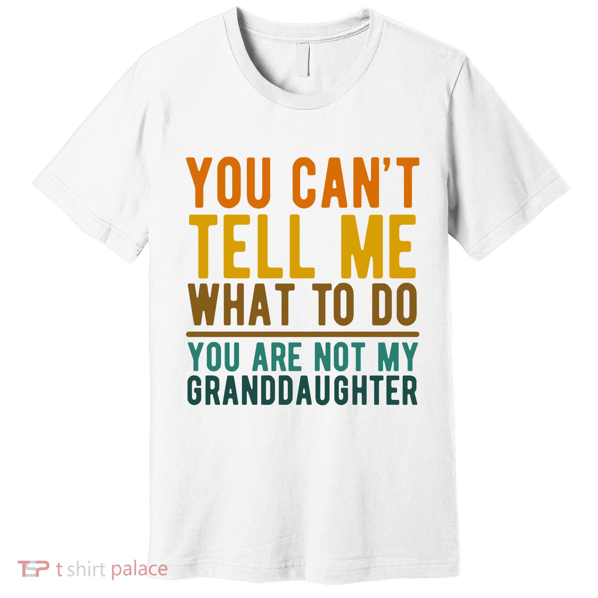 You Cant Tell Me What To Do You Are Not My Granddaughter Premium T-Shirt