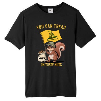 You Can Tread On These Nuts Patriotic Squirrel Tall Fusion ChromaSoft Performance T-Shirt