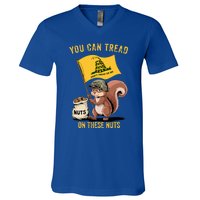 You Can Tread On These Nuts Patriotic Squirrel V-Neck T-Shirt