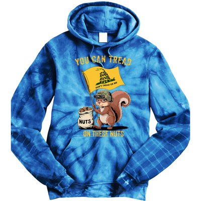 You Can Tread On These Nuts Patriotic Squirrel Tie Dye Hoodie