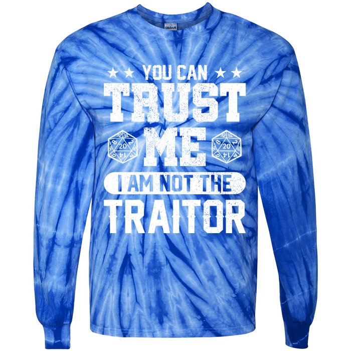 You Can Trust Me I Am Not The Traitor Rpg Funny Gift Tie-Dye Long Sleeve Shirt