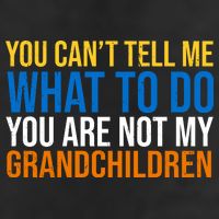 You Can't Tell Me What To Do You Are Not My Grandchildren Funny Garment-Dyed Fleece Hoodie