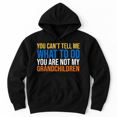 You Can't Tell Me What To Do You Are Not My Grandchildren Funny Hoodie