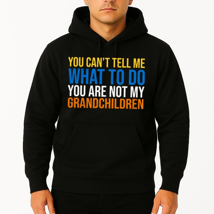 You Can't Tell Me What To Do You Are Not My Grandchildren Funny Hoodie