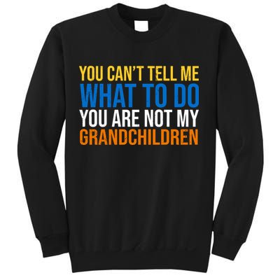 You Can't Tell Me What To Do You Are Not My Grandchildren Funny Sweatshirt