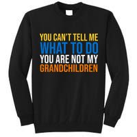 You Can't Tell Me What To Do You Are Not My Grandchildren Funny Tall Sweatshirt