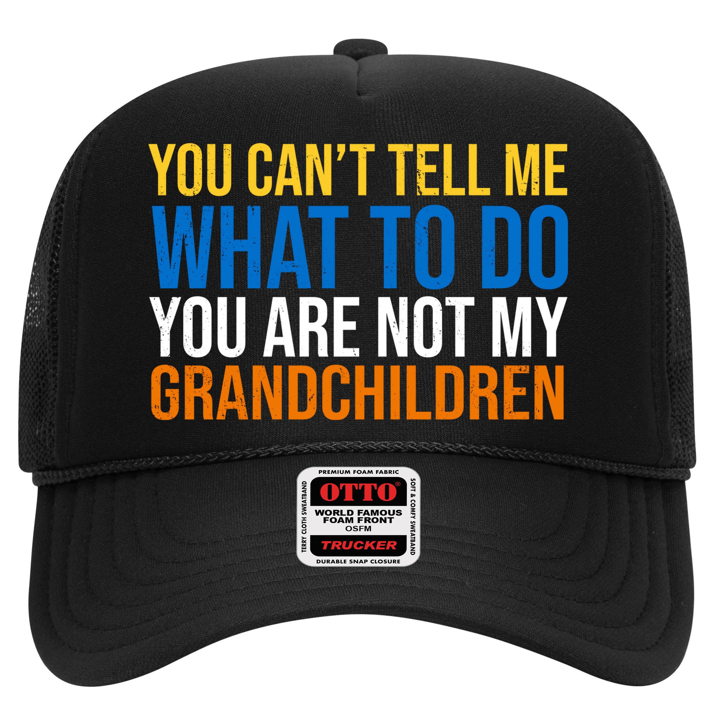 You Can't Tell Me What To Do You Are Not My Grandchildren Funny Hat