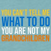 You Can't Tell Me What To Do You Are Not My Grandchildren Funny Sueded Cloud Jersey T-Shirt
