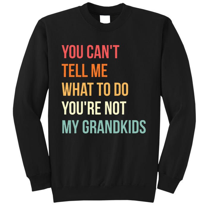 You Cant Tell Me What To Do Youre Not My Grandkids Vintage Sweatshirt