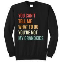 You Cant Tell Me What To Do Youre Not My Grandkids Vintage Tall Sweatshirt