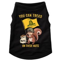 You Can Tread On These Nuts Patriotic Squirrel Funny Meme Doggie Tank