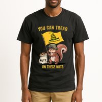 You Can Tread On These Nuts Patriotic Squirrel Funny Meme Tall T-Shirt