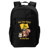 You Can Tread On These Nuts Patriotic Squirrel Funny Meme Backpack